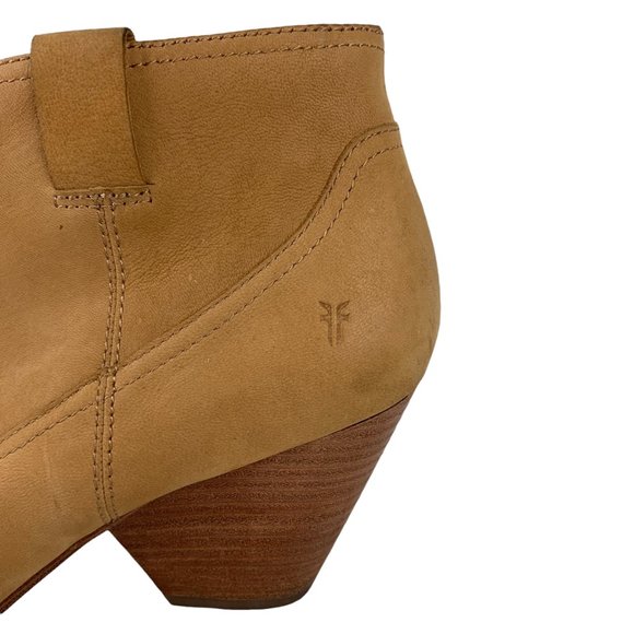 FRYE 'Reina' Sandy Nubuck Western Inspired Booties - Picture 7 of 13